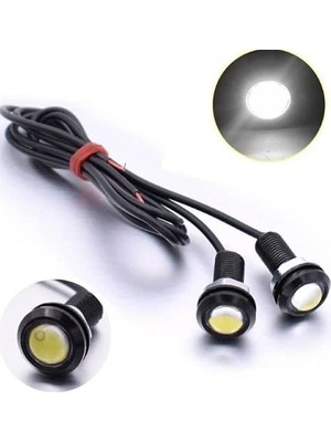 Kartal Gözü LED Gündüz Farı Ayna Altı LED Beyaz Renk 1 Çift