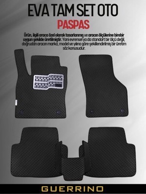 JAECOO-7-4X2-(2024-2025) Için Eva Iç Paspas Takımı (Metal Topukluk Dahil)