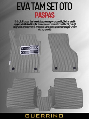 TOYOTA-C-HR-HYBRİD-(2023-2025) Için Eva Iç Paspas Takımı (Metal Topukluk Dahil)