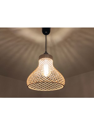 KS Hasır Dokulu Modern Sarkıt Avize