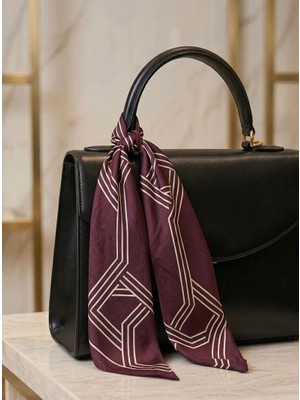 Mavi Masal Kahverengi Kadın Çanta Aksesuar Fular ve Bandana