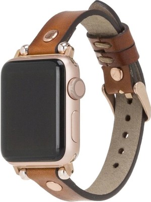 Apple Watch Uyumlu Deri Kordon 42-44-45MM Rg RST2EF