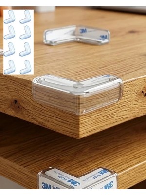 Uravas Store Masa Köşe Koruyucu 8 Li Set Bebek Çocuk Güvenlik Köşe Koruma Aparatı