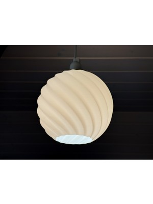 KS Spiral Desenli Küre Sarkıt Avize