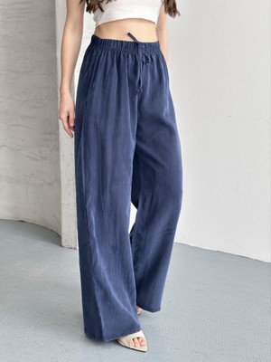 Gkc Butik Tensel Kumaş Lacivert Pantolon