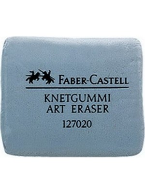 Faber-Castell 1 Adet Gri Hamur Silgi Kırtasiye Ürünü Yumuşak ve Etkili Temizlik
