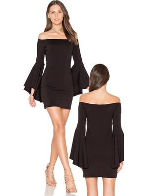 Hafif Giyim Fantezi Seksi Omuz Dekolteli Ispanyol Kol Mini Elbise HF101536