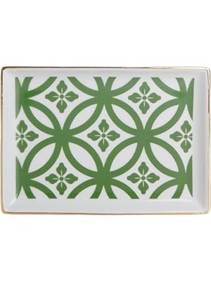 Uravas Store Porland Morocco Desen1 Yeşil Kahvaltı Tabağı 18CM