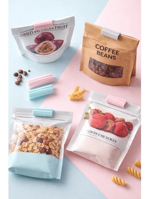 Çerçici 12 Adet Poşet Kapatma Düzenleyici Klipsler Poşet Klipsi