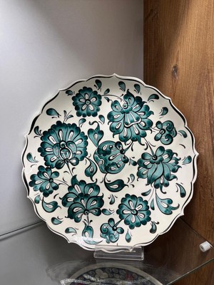 Anka Select El Yapımı Iznik Çini Desenli  Tabak Dekoratif Çanak