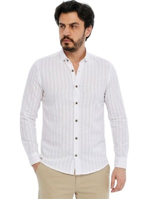 Trender Erkek Gömlek 11-5264 Beyaz