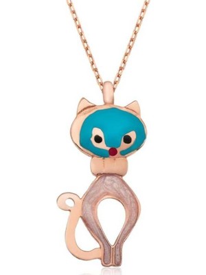 Inure Jewelry Inure Jewelry Gümüş Bayan Kedi Kolye