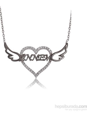 Inure Jewelry Inure Jewelry Gümüş Kanatlı Kalp Annem Kolye 432777