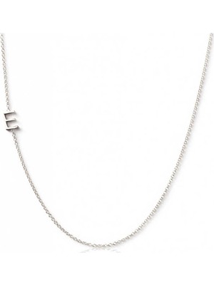 Inure Jewelry Gümüş Harfli Bayan Kolye