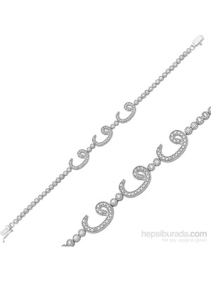 Inure Jewelry Inure Jewelry Gümüş Su Yolu Vav Bileklik