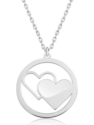 Inure Jewelry Gümüş Kalp Bayan Kolye