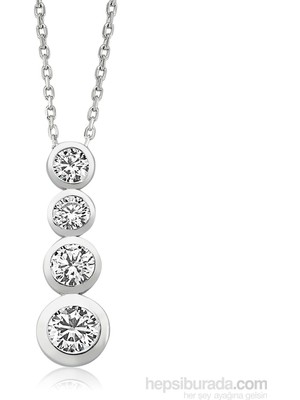 Inure Jewelry Inure Jewelry Dört Taş Gümüş Kolye
