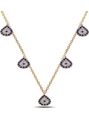 Inure Jewelry Gümüş Nazarlı Şans Kadın Kolye