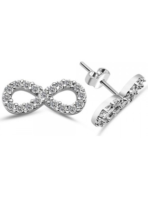Inure Jewelry Inure Jewelry Gümüş Sonsuzluk Küpe