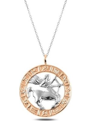 Inure Jewelry ​Gümüş Rose Yay Burcu Kolye