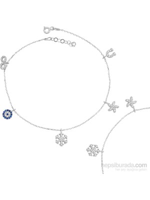 Inure Jewelry Inure Jewelry 925 Ayar Gümüş Göz Boncuklu Şans Bileklik