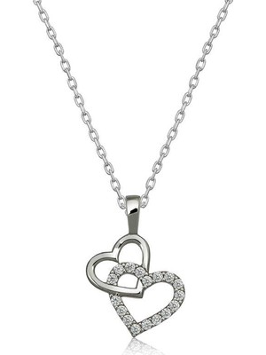 Inure Jewelry Gümüş Kalp Bayan Kolye