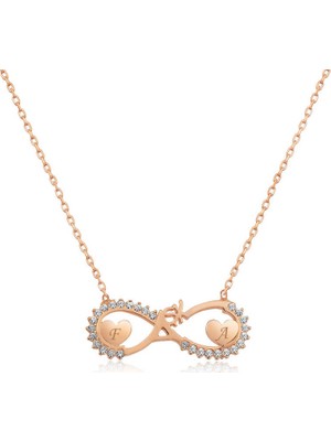 Inure Jewelry Gümüş Kalpli Sonsuz Aşk Kolye