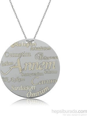 Inure Jewelry Inure Jewelry Annelere Özel Plaka Gümüş Kolye