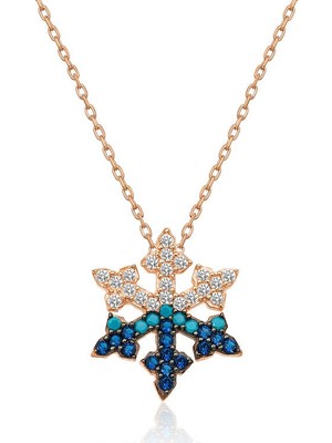 Inure Jewelry Gümüş Kar Tanesi Kadın Kolye