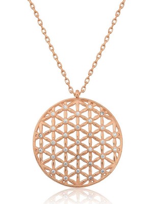 Inure Jewelry ​​​gümüş Yaşam Çiçeği Kolye