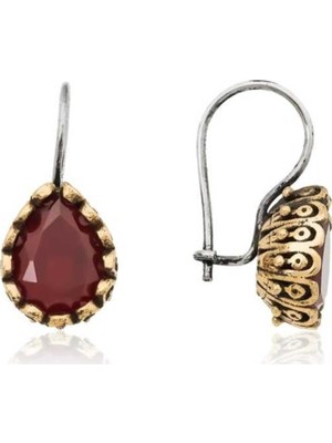 Inure Jewelry Inure Jewelry Gümüş Damla Otantik Küpe