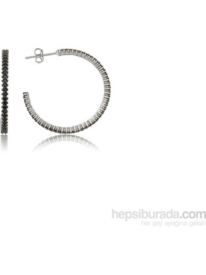 Inure Jewelry Inure Jewelry Gümüş Tamtur Siyah Taşlı Küpe 432092