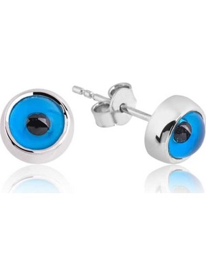 Inure Jewelry Inure Jewelry Gümüş Çivili Nazar Küpe
