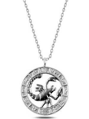 Inure Jewelry ​​Gümüş Akrep Burcu Kolye