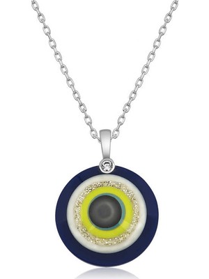 Inure Jewelry Gümüş 100 Dilde Seni Seviyorum Nazar Kolye