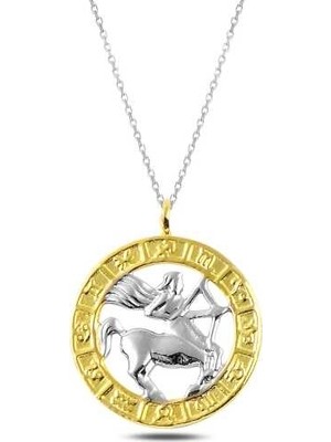 Inure Jewelry ​Gümüş Gold Yay Burcu Kolye