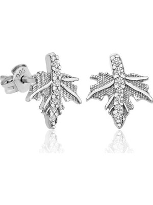 Inure Jewelry Çınar Yaprağı Kadın Küpe