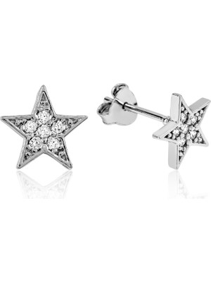 Inure Jewelry Inure Jewelry Gümüş Yıldız Küpe