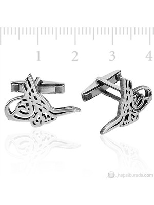 Inure Jewelry Inure Jewelry Gümüş Tuğra Kol Düğmesi