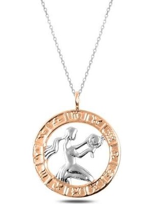 Inure Jewelry ​Gümüş Rose Başak Burcu Kolye