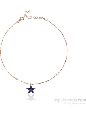 Inure Jewelry Gümüş Rose Yıldız Bayan Halhal
