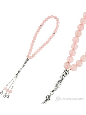 Inure Jewelry Inure Jewelry Doğal Taşlı Pembe Kauars Tespih Bd0000118