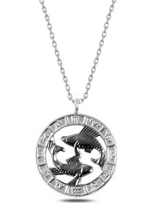 Inure Jewelry Gümüş Balık Burcu Kolye