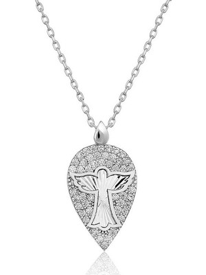 Inure Jewelry ​gümüş Melek Damla Bayan Kolye