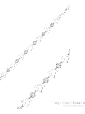 Inure Jewelry Gümüş Kelebek Bayan Bileklik