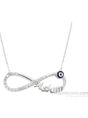 Inure Jewelry Inure Jewelry Nazarlı Sonsuzluk Aşkım Kolye