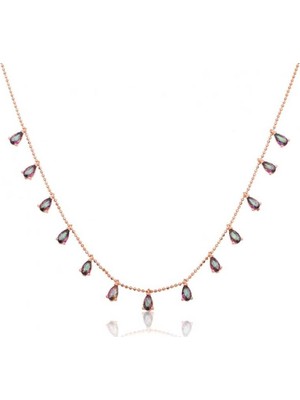 Inure Jewelry Inure Jewelry Gümüş Mistik Topaz Damla Kolye