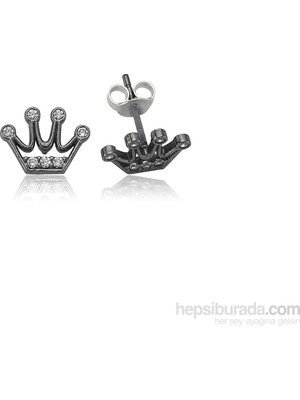 Inure Jewelry Inure Jewelry Kraliçe Tacı Gümüş Küpe