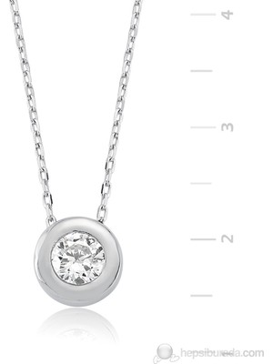 Inure Jewelry Inure Jewelry Tek Taşlı Gümüş Kolye