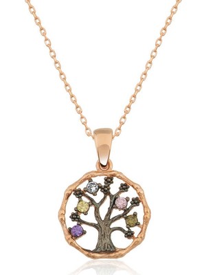 Inure Jewelry Gümüş Küçük Hayat Ağacı Bayan Kolye
